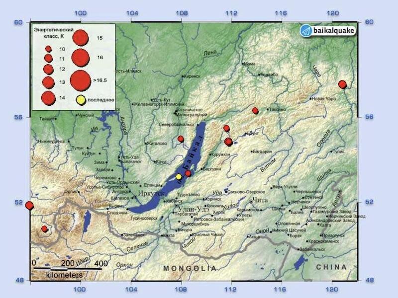 Землетрясение магнитудой 3,1 произошло у Ольхона на Байкале